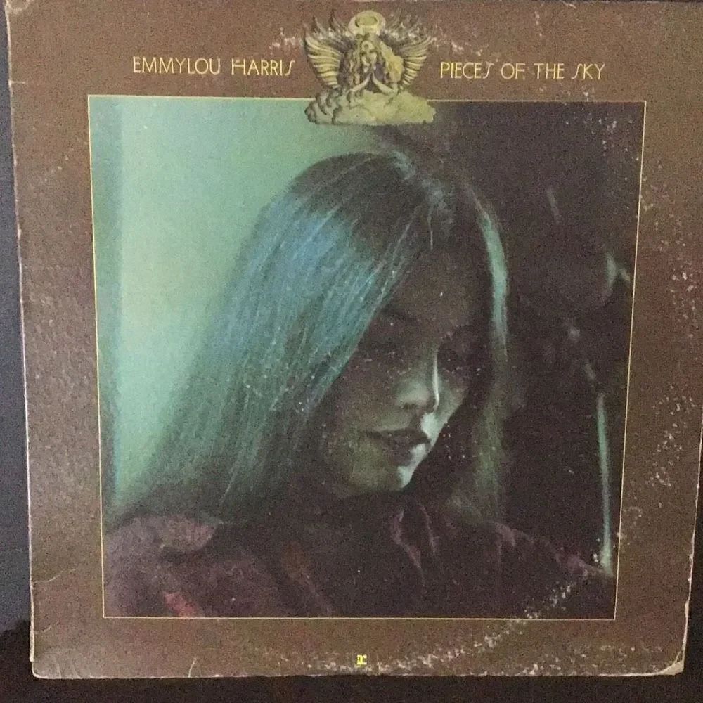 Record vintage Emmylou Harris record vinyl in great shape album cover damages is